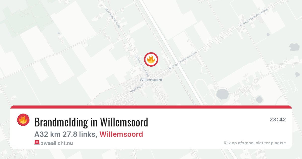 Brandmelding in Willemsoord — 15 mrt 2026