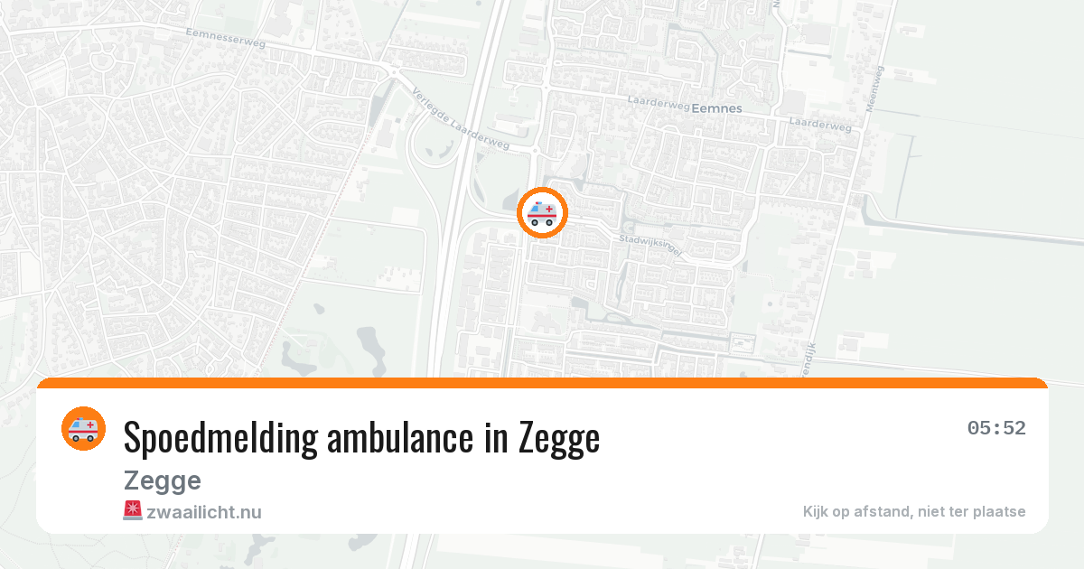 Spoedmelding ambulance in Zegge — 5 jun 2026
