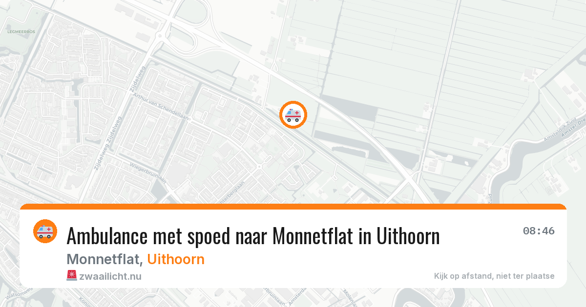 Ambulance met spoed naar Monnetflat in Uithoorn — 30 apr 2026