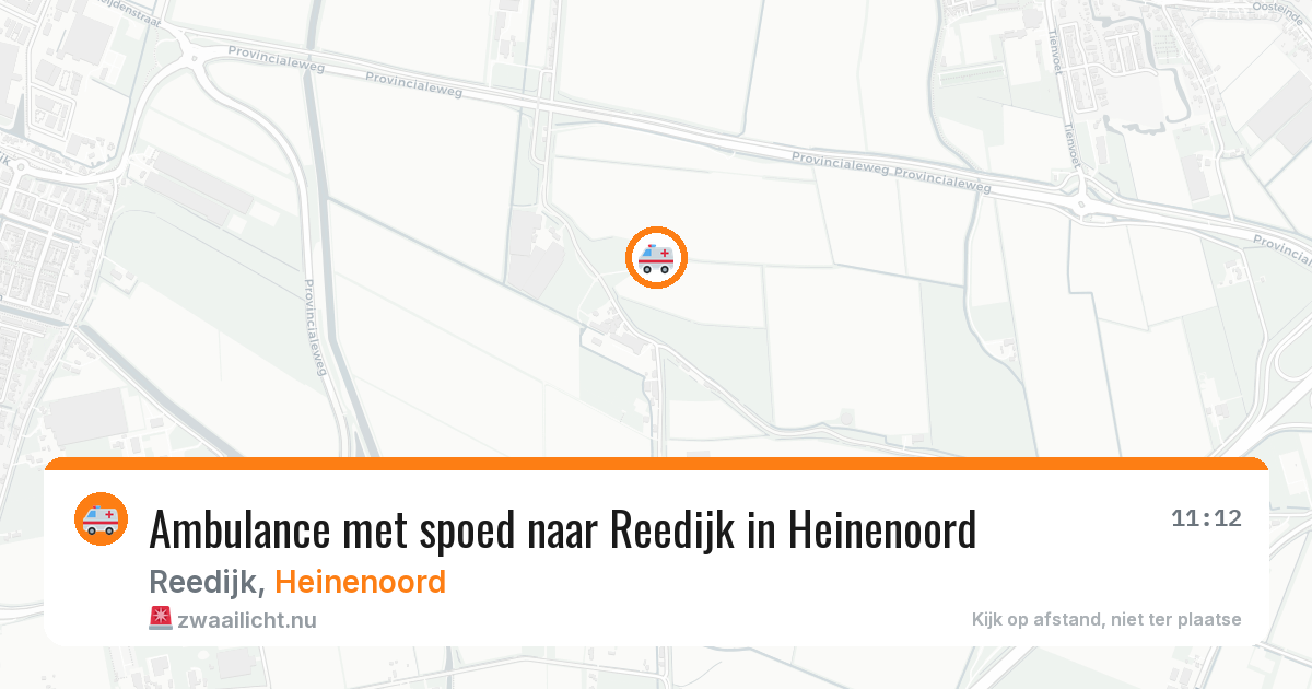 Ambulance met spoed naar Reedijk in Heinenoord — 18 mei 2026