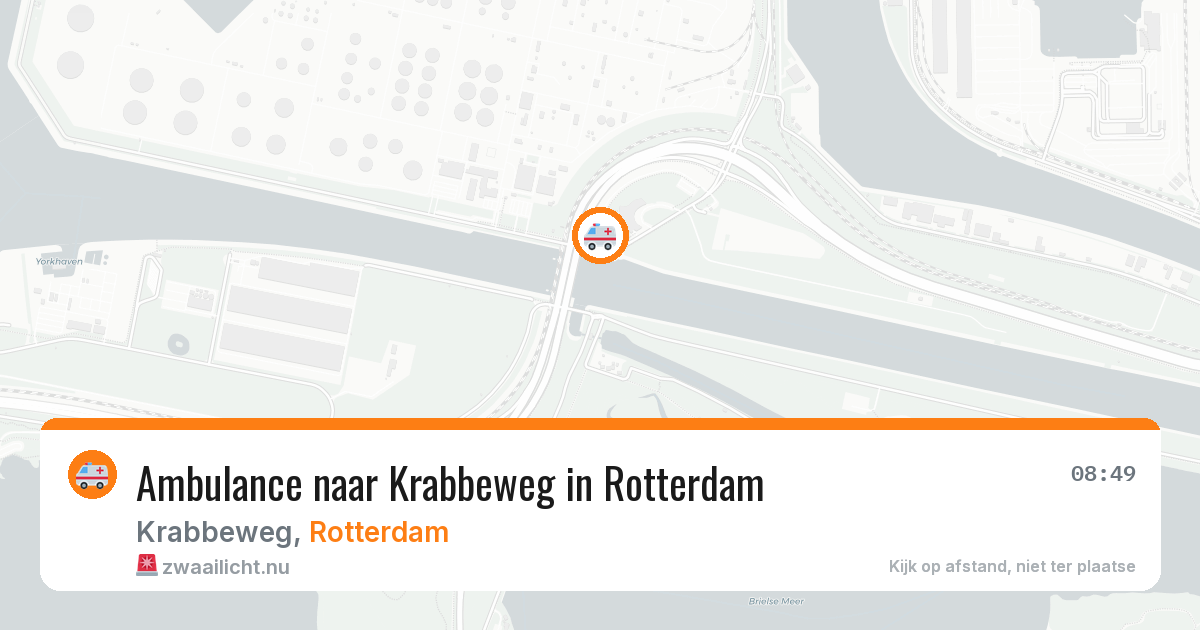 Ambulance naar Krabbeweg in Rotterdam — 12 jul 2026