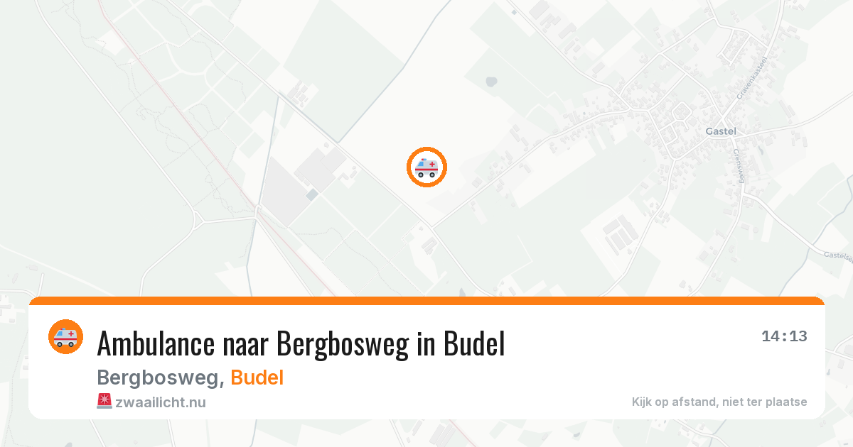 Ambulance naar Bergbosweg in Budel — 16 jul 2026