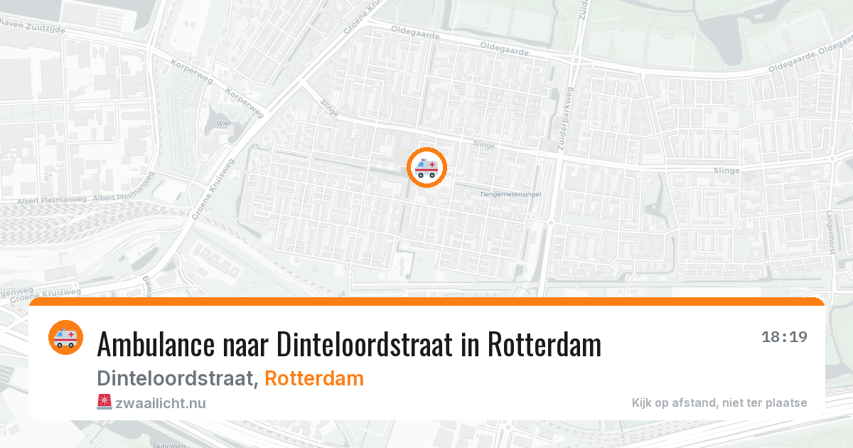 Ambulance naar Dinteloordstraat in Rotterdam — 13 mei 2026