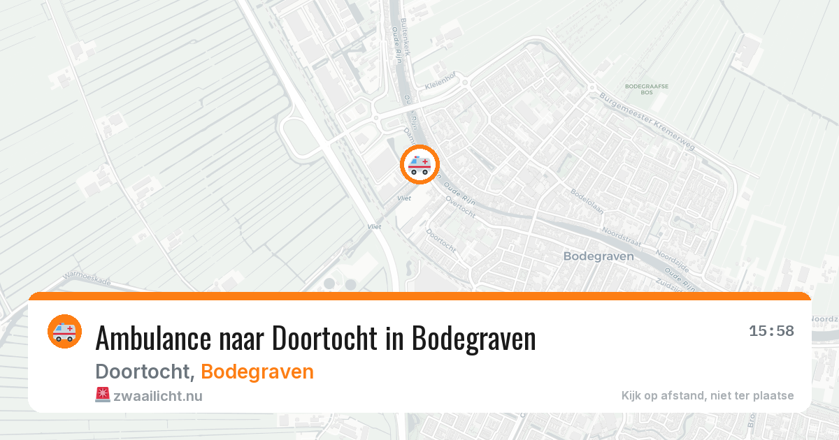 Ambulance naar Doortocht in Bodegraven — 19 mei 2026