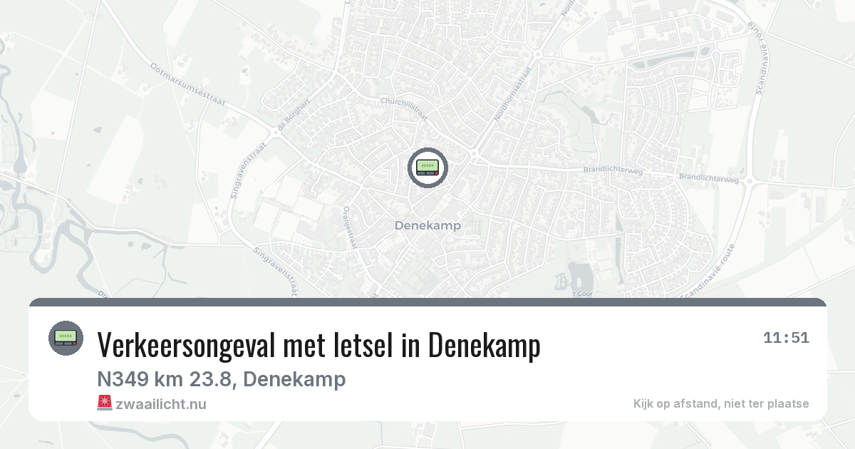 Verkeersongeval met letsel in Denekamp — 18 mrt 2026