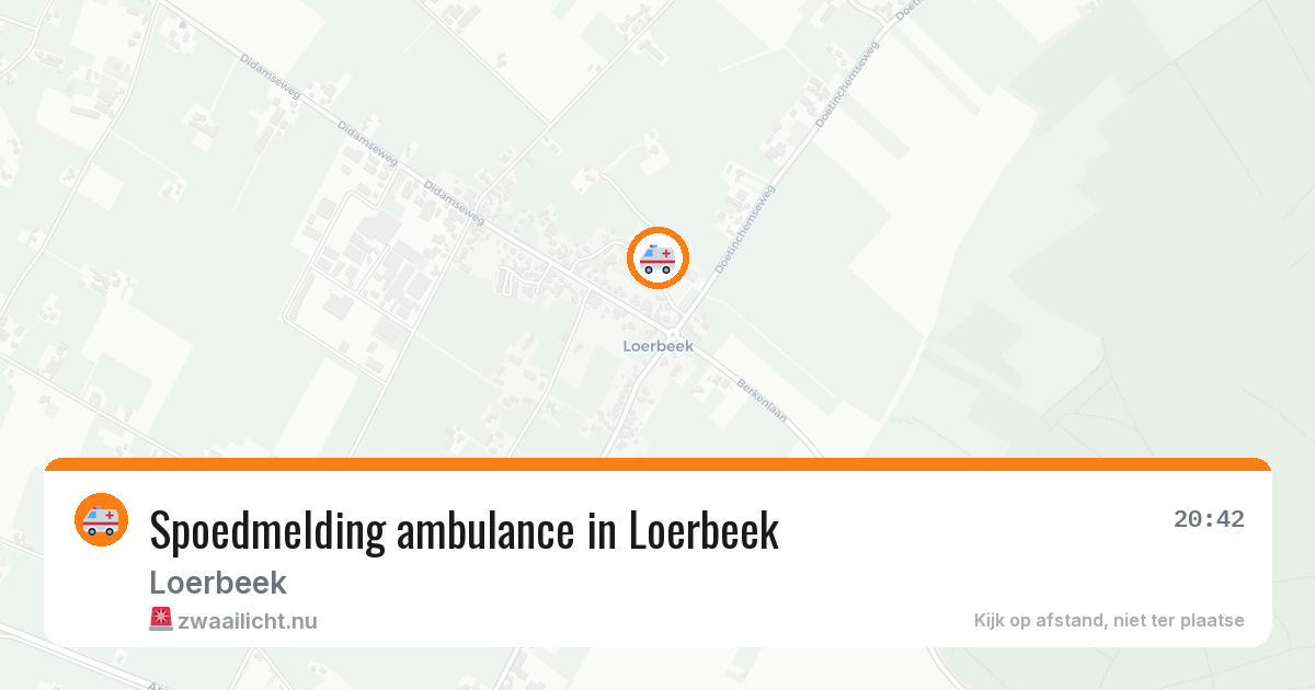 Spoedmelding ambulance in Loerbeek — 14 apr 2026