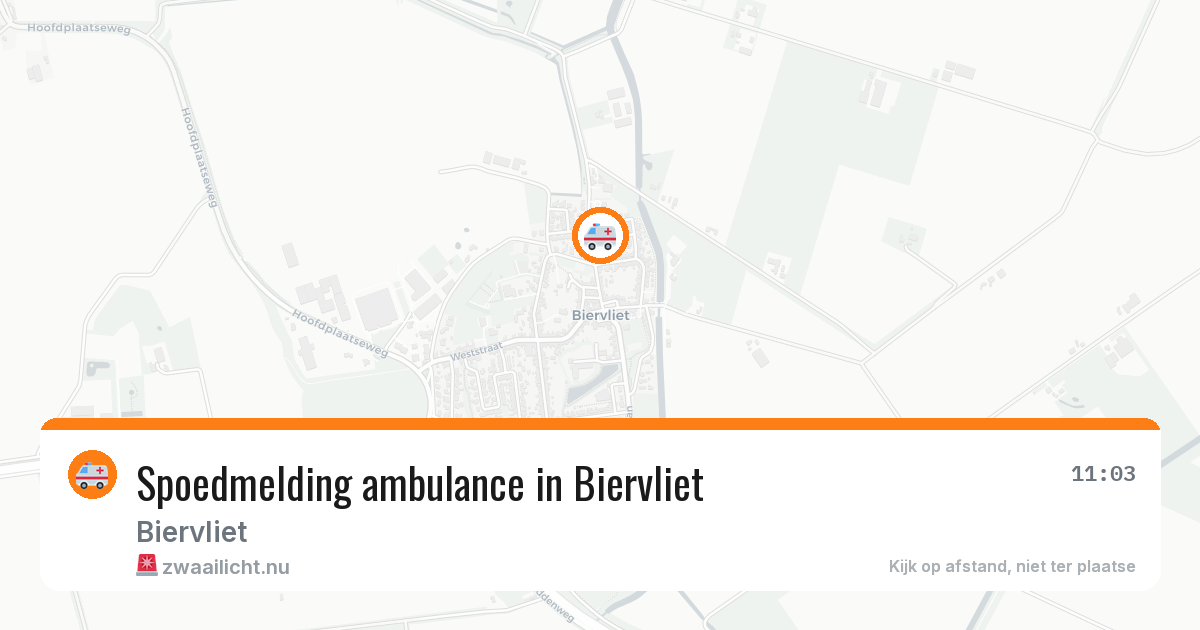 Spoedmelding ambulance in Biervliet — 19 mrt 2026