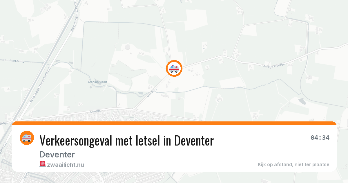 Verkeersongeval met letsel in Deventer — 13 jul 2026