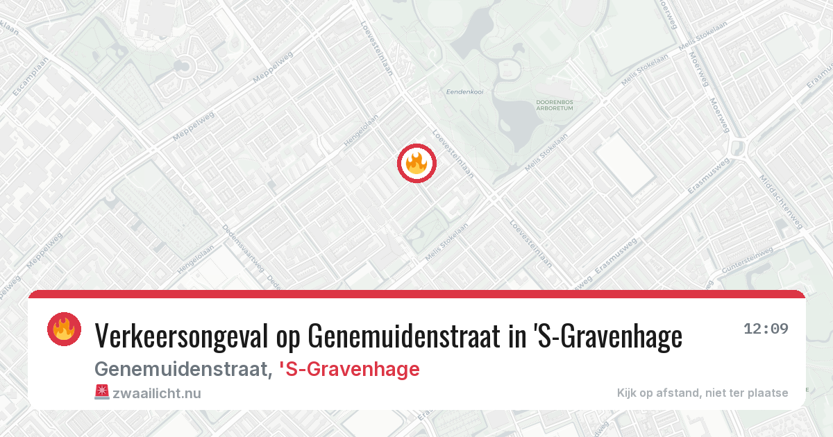 Verkeersongeval op Genemuidenstraat in 'S-Gravenhage — 23 jul 2026
