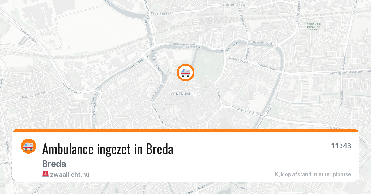 Ambulance ingezet in Breda — 1 jun 2026