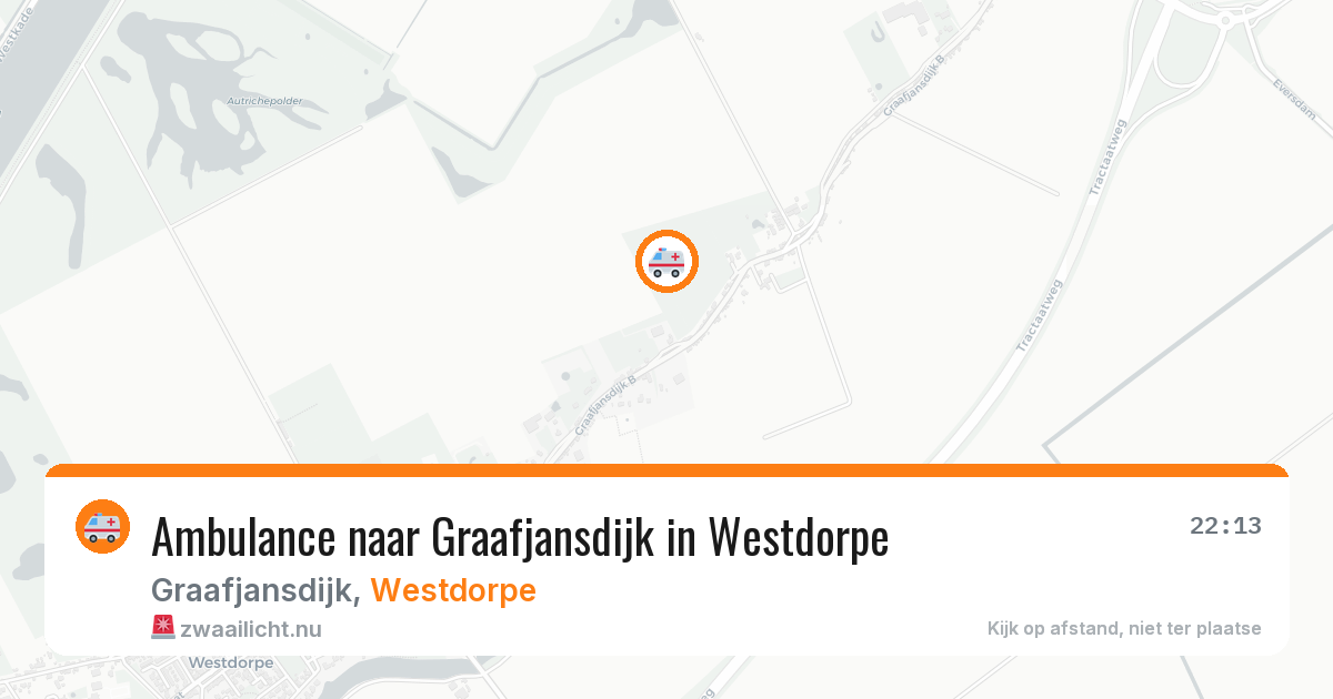 Ambulance naar Graafjansdijk in Westdorpe — 31 mei 2026