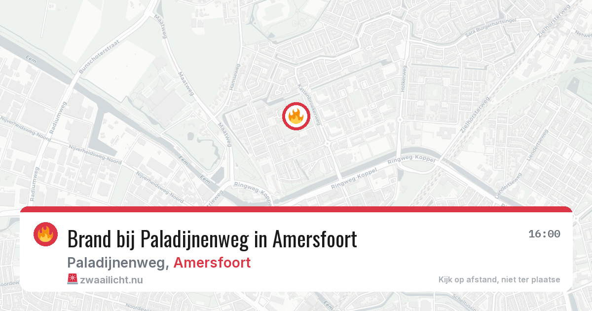 Brand bij Paladijnenweg in Amersfoort — 24 mrt 2026