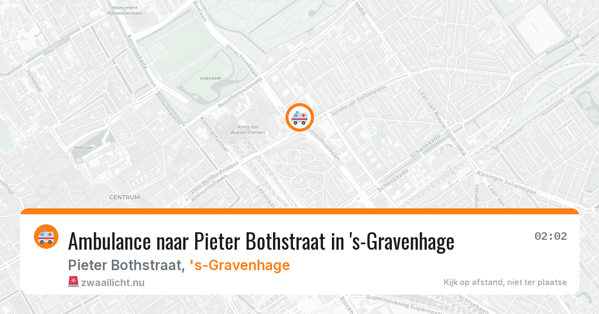 Ambulance naar Pieter Bothstraat in 's-Gravenhage — 6 mei 2026