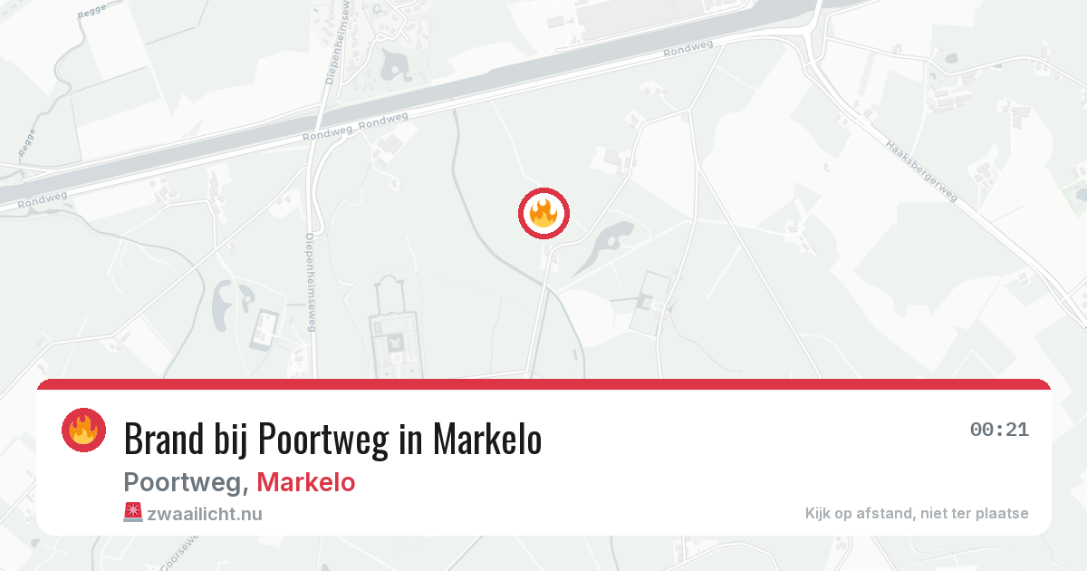 Brand bij Poortweg in Markelo — 9 mei 2026
