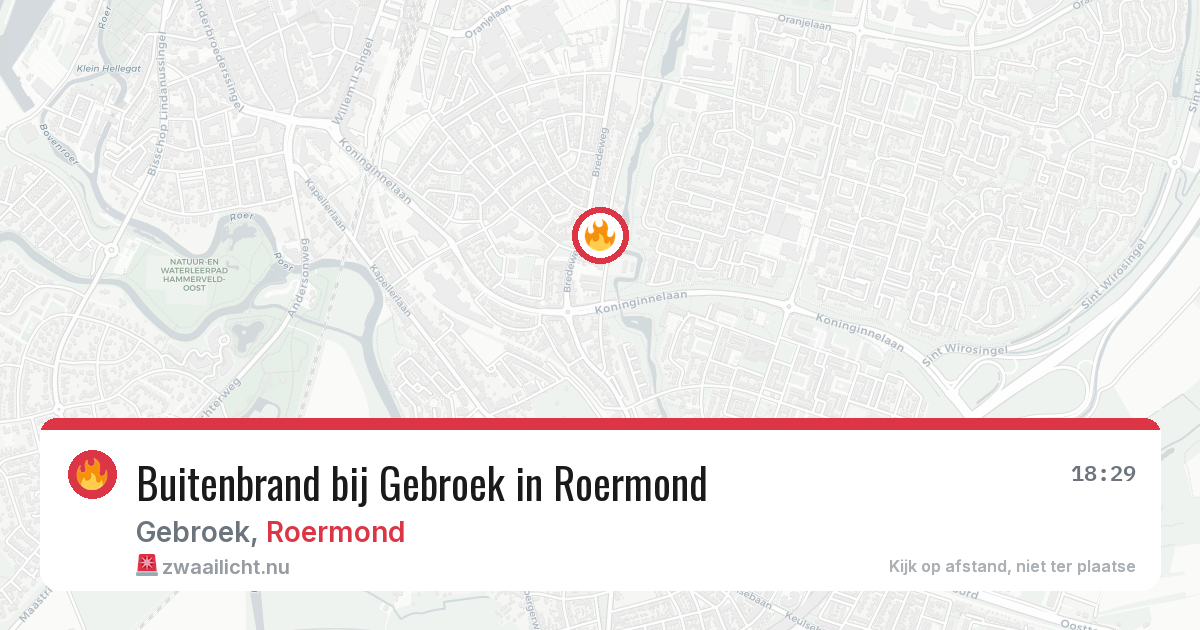 Buitenbrand bij Gebroek in Roermond — 21 mei 2026