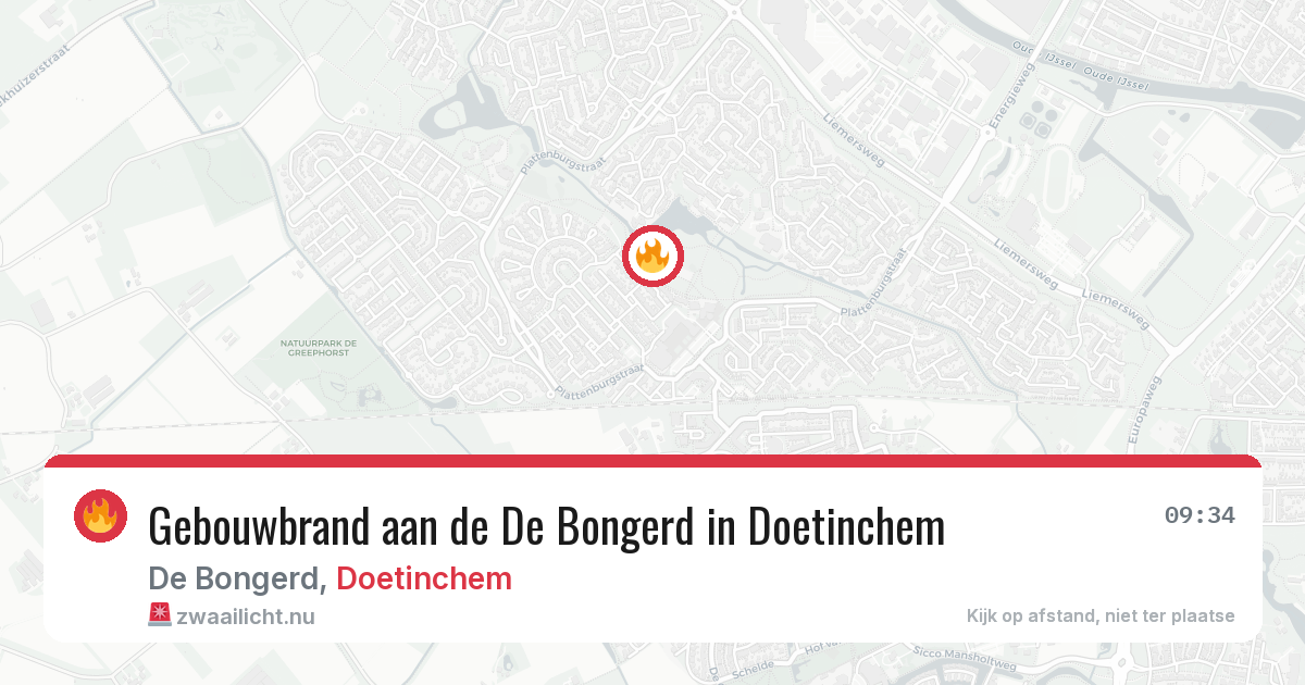 Gebouwbrand aan de De Bongerd in Doetinchem — 26 jul 2026