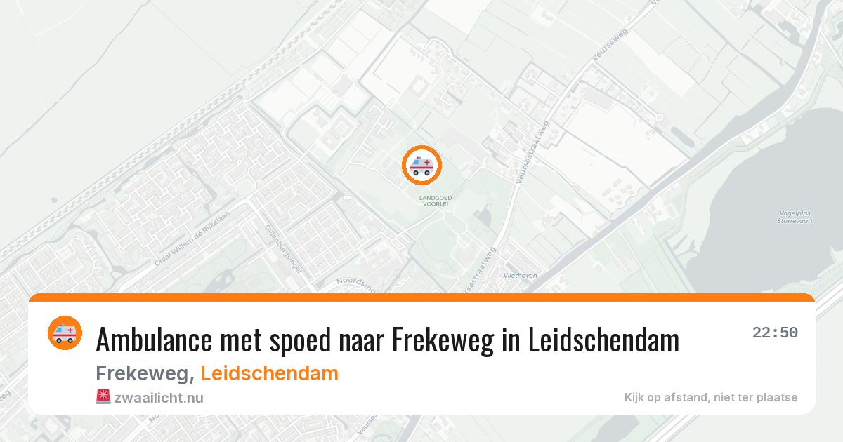 Ambulance met spoed naar Frekeweg in Leidschendam — 21 jan 2026