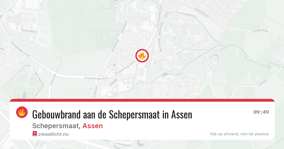 Gebouwbrand aan de Schepersmaat in Assen — 21 jan 2026