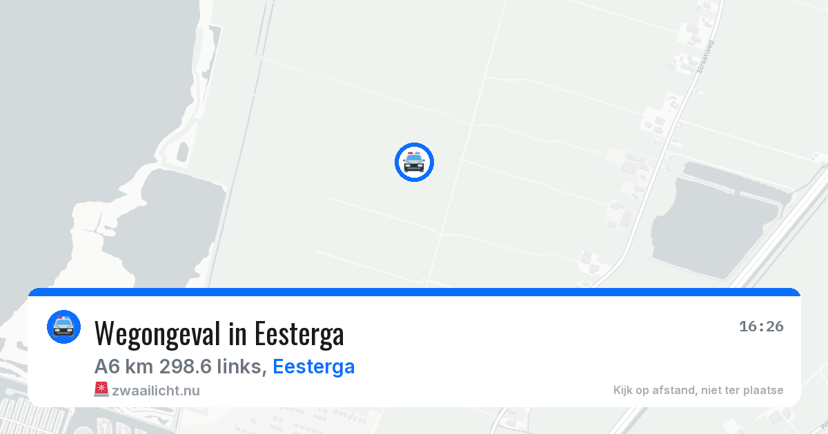 Wegongeval in Eesterga — 24 mei 2026