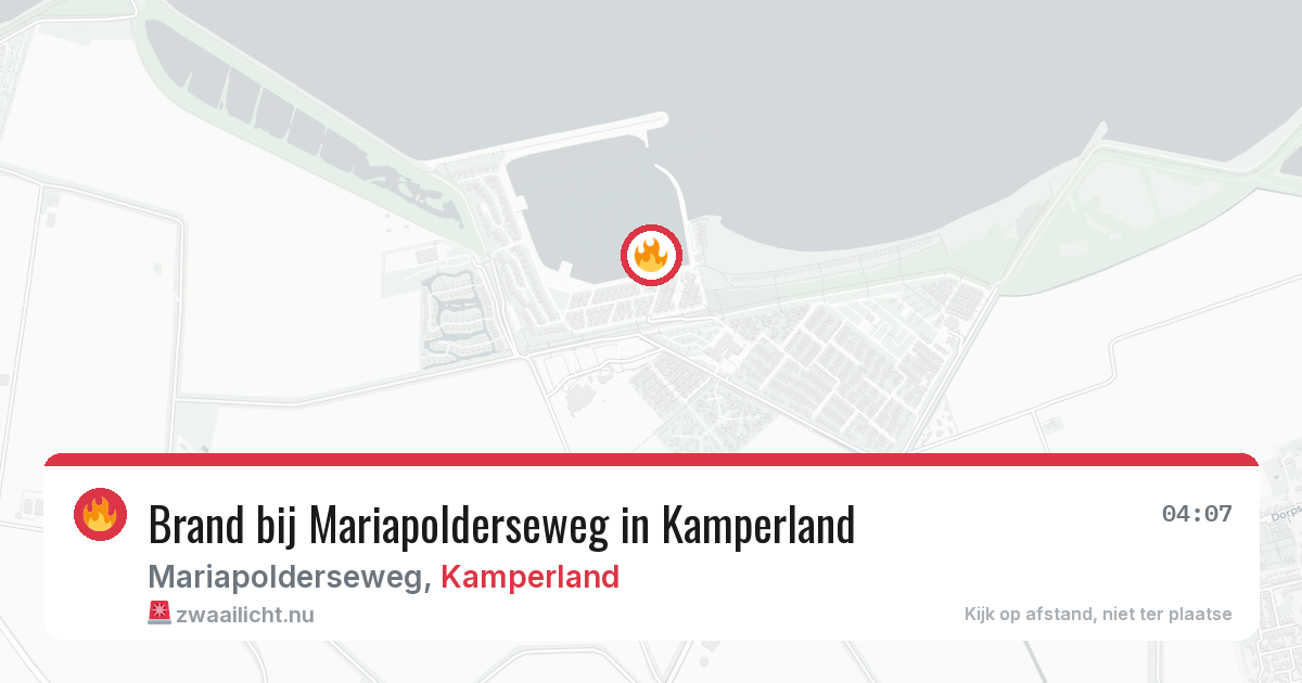 Brand bij Mariapolderseweg in Kamperland — 21 jul 2026