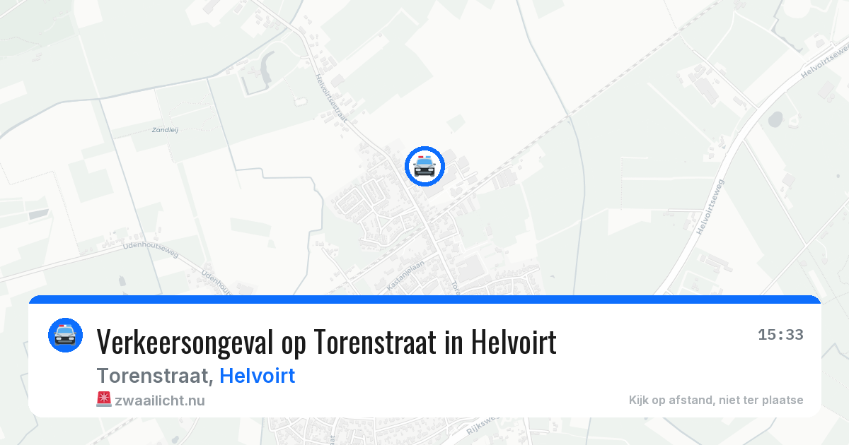 Verkeersongeval op Torenstraat in Helvoirt — 10 apr 2026