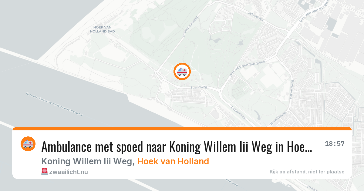 Ambulance met spoed naar Koning Willem Iii Weg in Hoek van Holland — 12 feb 2026