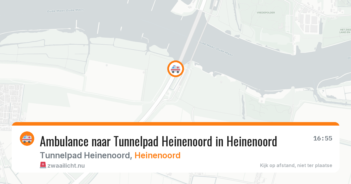 Ambulance naar Tunnelpad Heinenoord in Heinenoord — 13 jul 2026