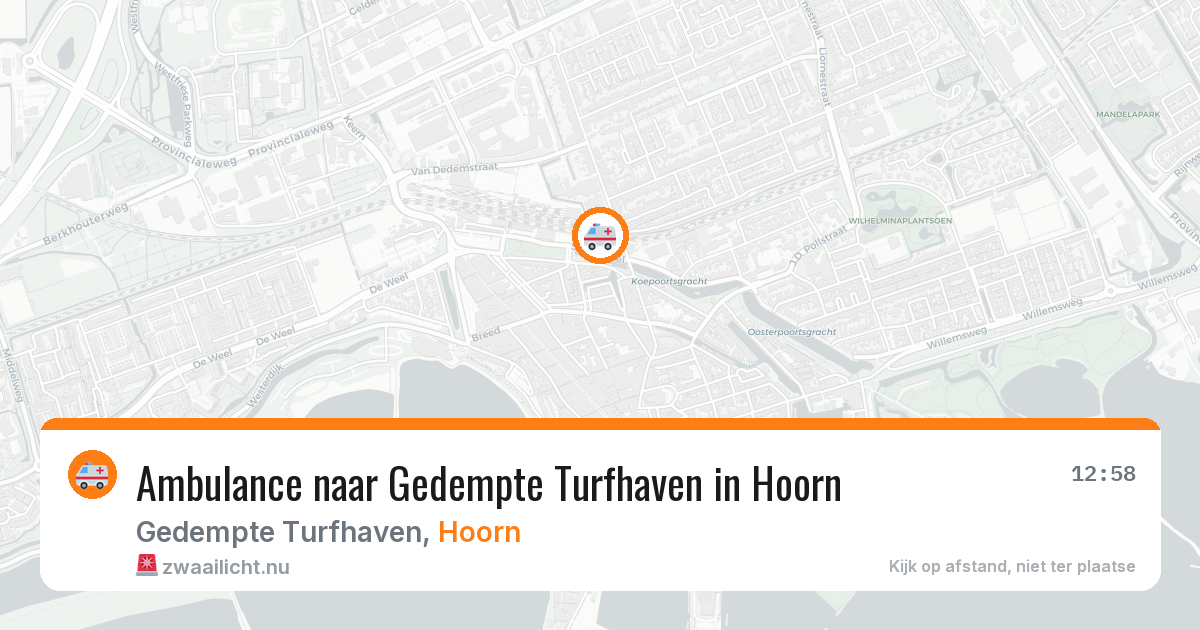 Ambulance naar Gedempte Turfhaven in Hoorn — 22 jul 2026