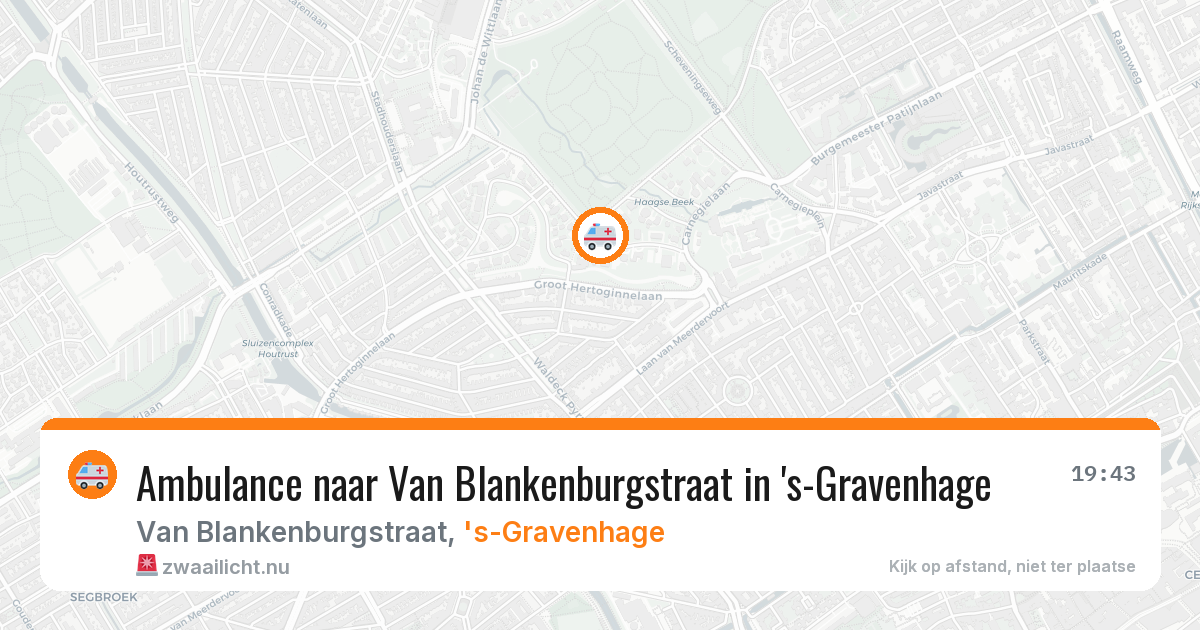 Ambulance naar Van Blankenburgstraat in 's-Gravenhage — 24 jul 2026