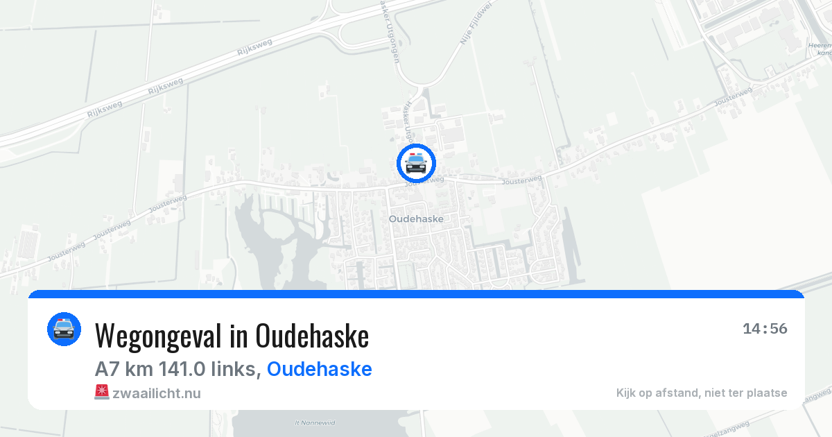 Wegongeval in Oudehaske — 12 apr 2026