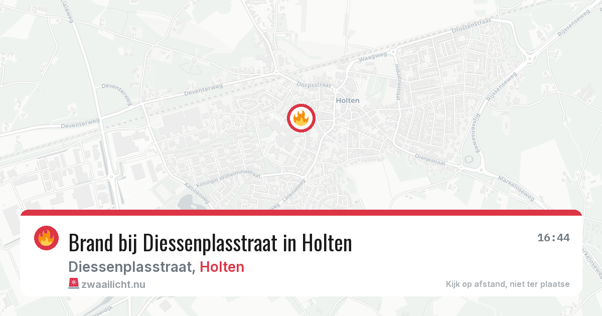 Brand bij Diessenplasstraat in Holten — 4 jun 2026