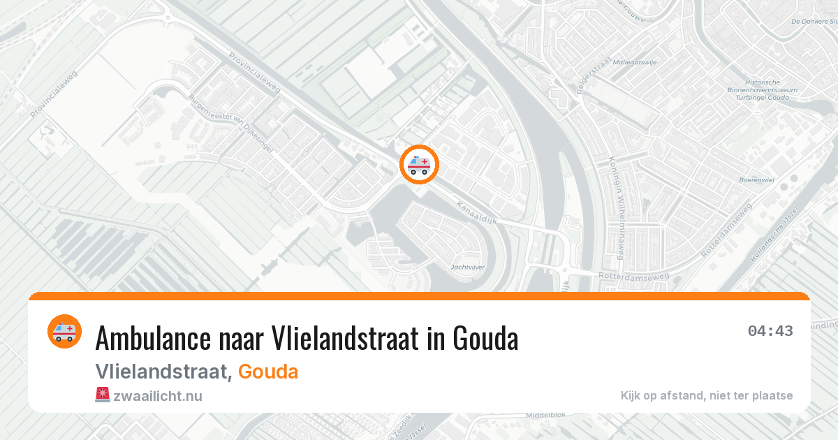 Ambulance naar Vlielandstraat in Gouda — 17 feb 2026