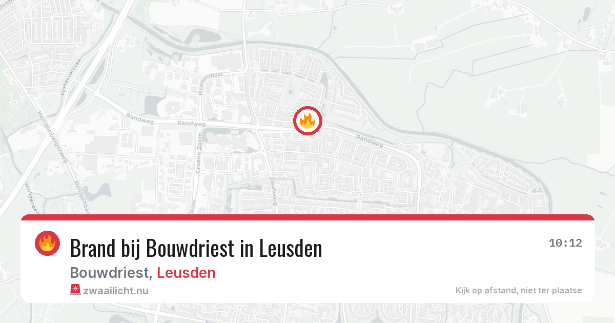 Brand bij Bouwdriest in Leusden — 5 mei 2026