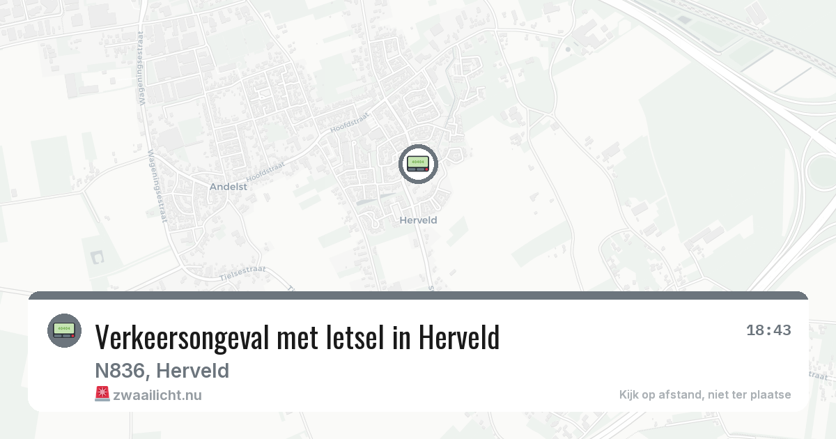 Verkeersongeval met letsel in Herveld — 3 mrt 2026