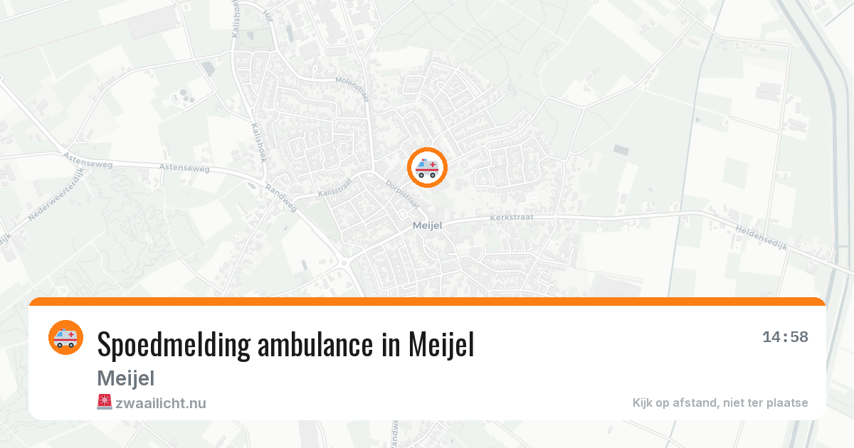 Spoedmelding ambulance in Meijel — 11 jul 2026