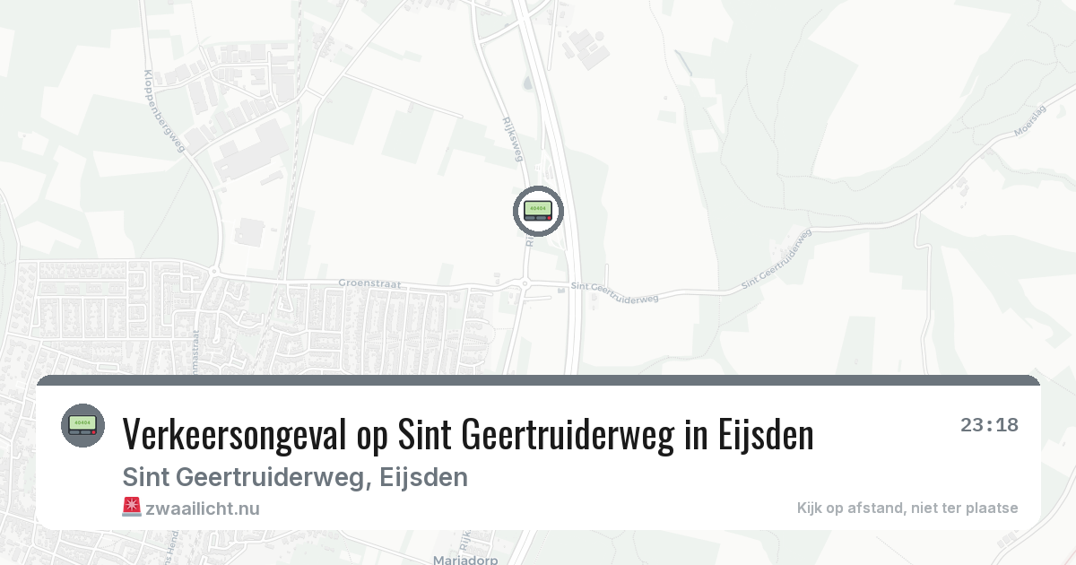 Verkeersongeval op Sint Geertruiderweg in Eijsden — 14 mei 2026