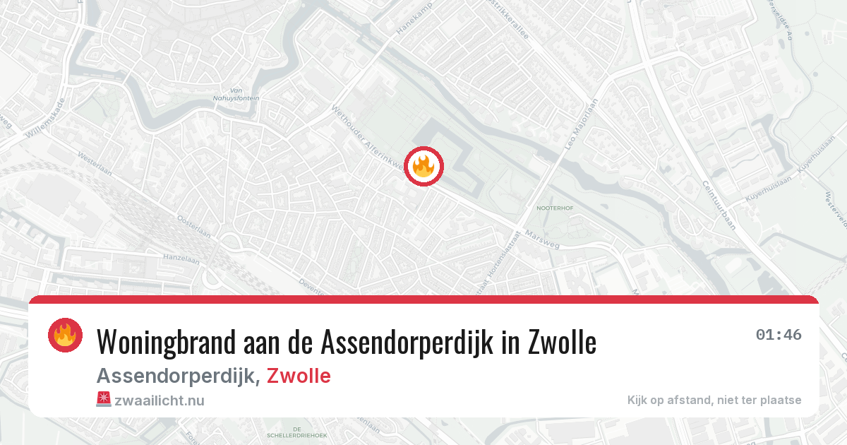 Woningbrand aan de Assendorperdijk in Zwolle — 4 mei 2026