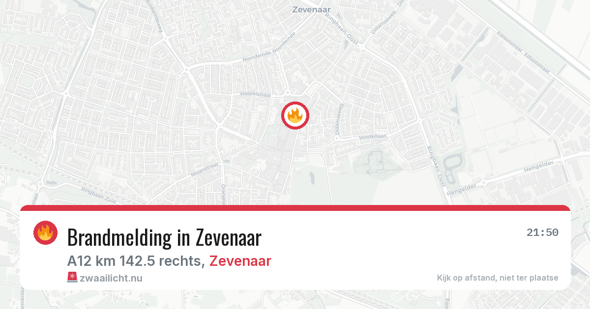 Brandmelding in Zevenaar — 30 mei 2026