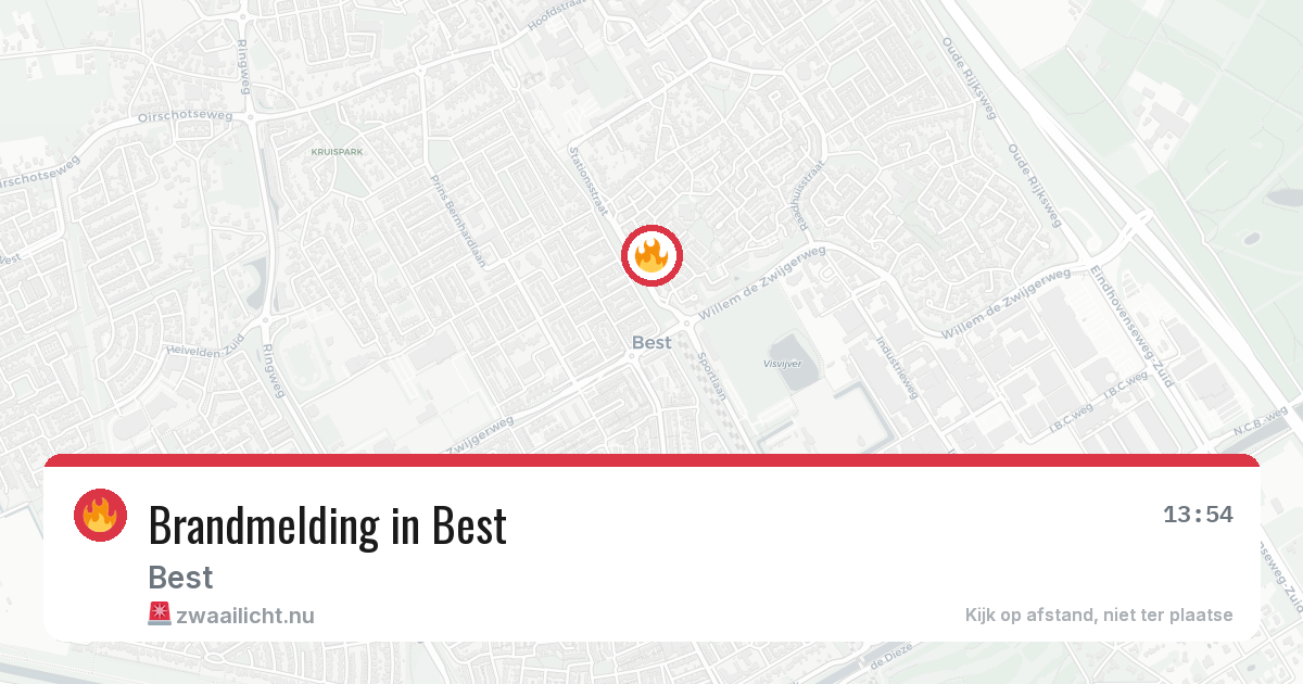 Brandmelding in Best — 18 mrt 2026