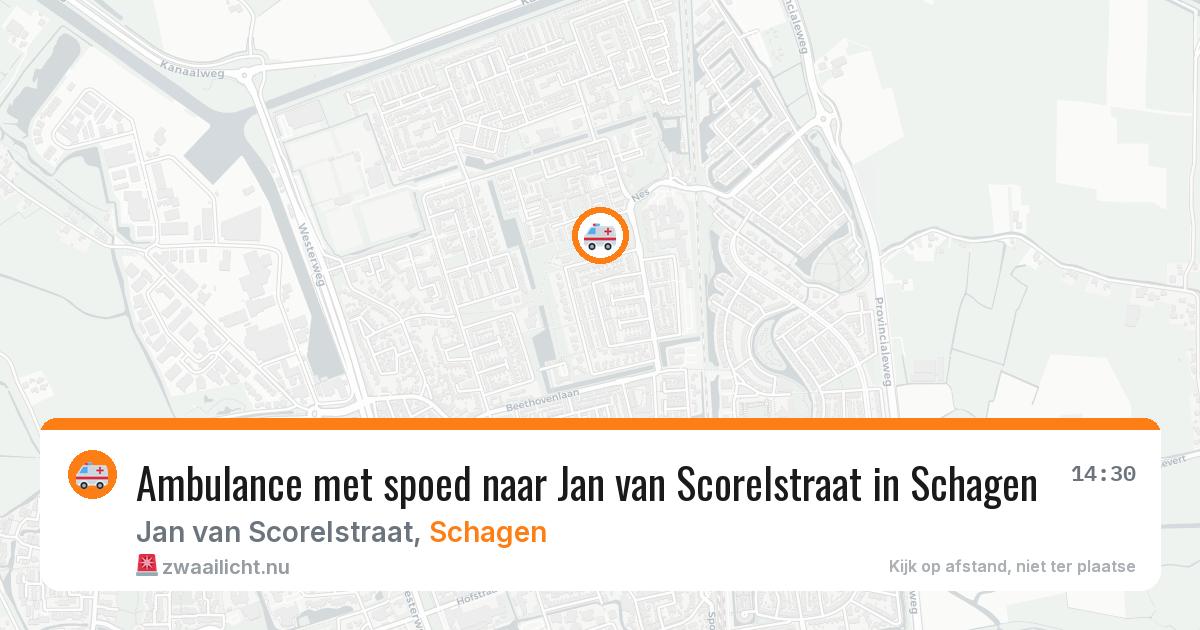 Ambulance met spoed naar Jan van Scorelstraat in Schagen — 1 apr 2026
