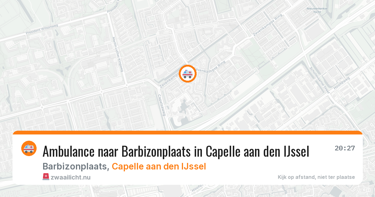 Ambulance naar Barbizonplaats in Capelle aan den IJssel — 31 mei 2026