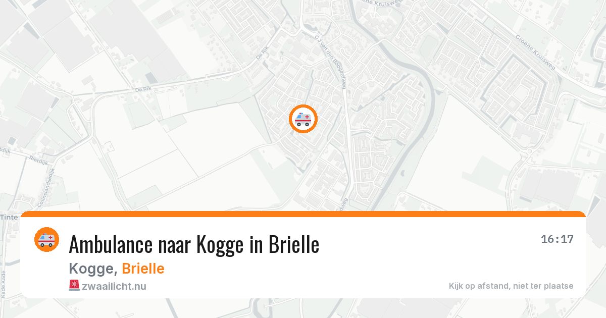 Ambulance naar Kogge in Brielle — 12 jul 2026