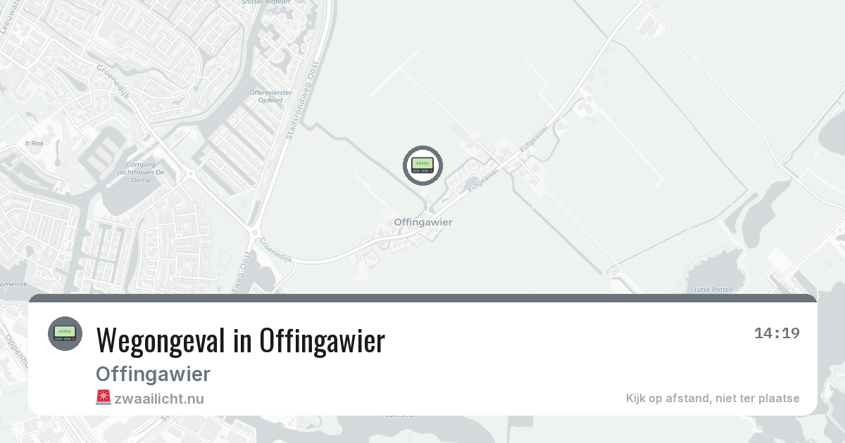 Wegongeval in Offingawier — 1 mrt 2026