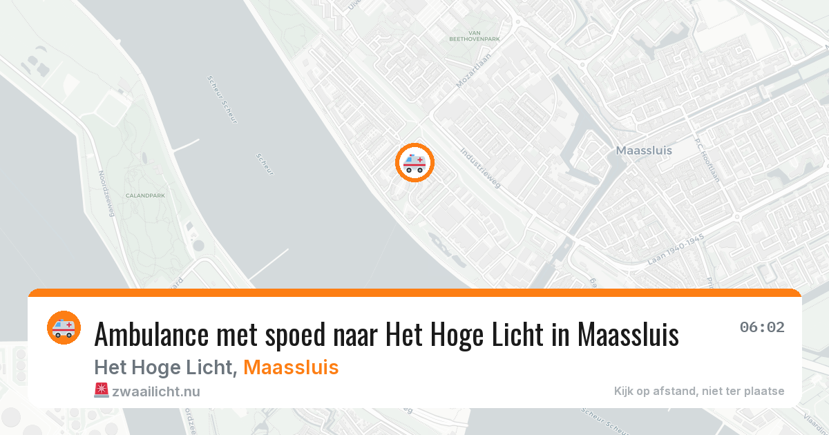 Ambulance met spoed naar Het Hoge Licht in Maassluis — 23 mei 2026