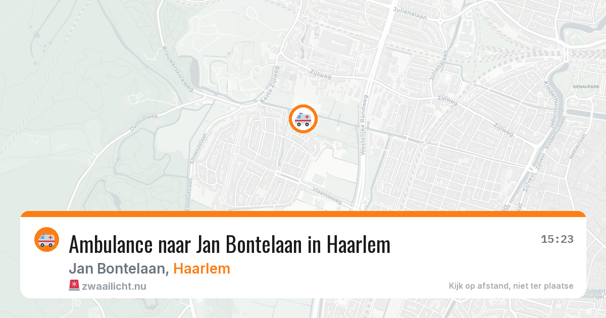 Ambulance naar Jan Bontelaan in Haarlem — 11 mei 2026