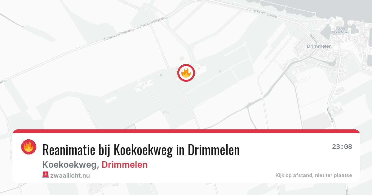 Reanimatie bij Koekoekweg in Drimmelen — 25 feb 2026