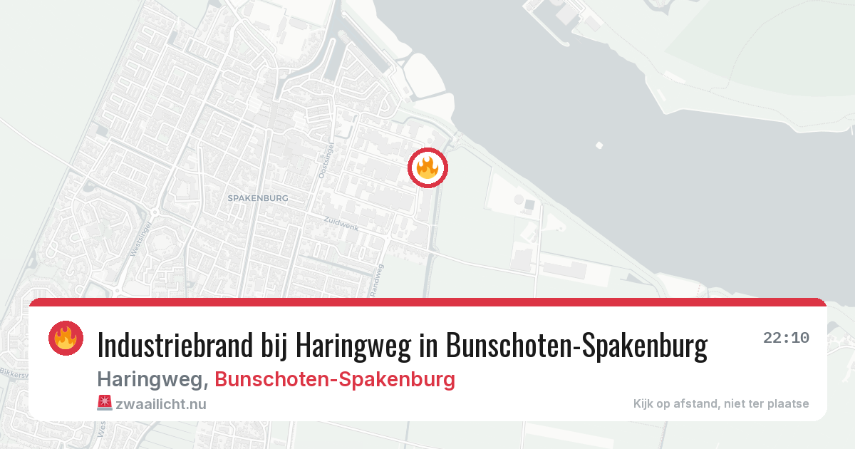 Industriebrand bij Haringweg in Bunschoten-Spakenburg — 1 mei 2026