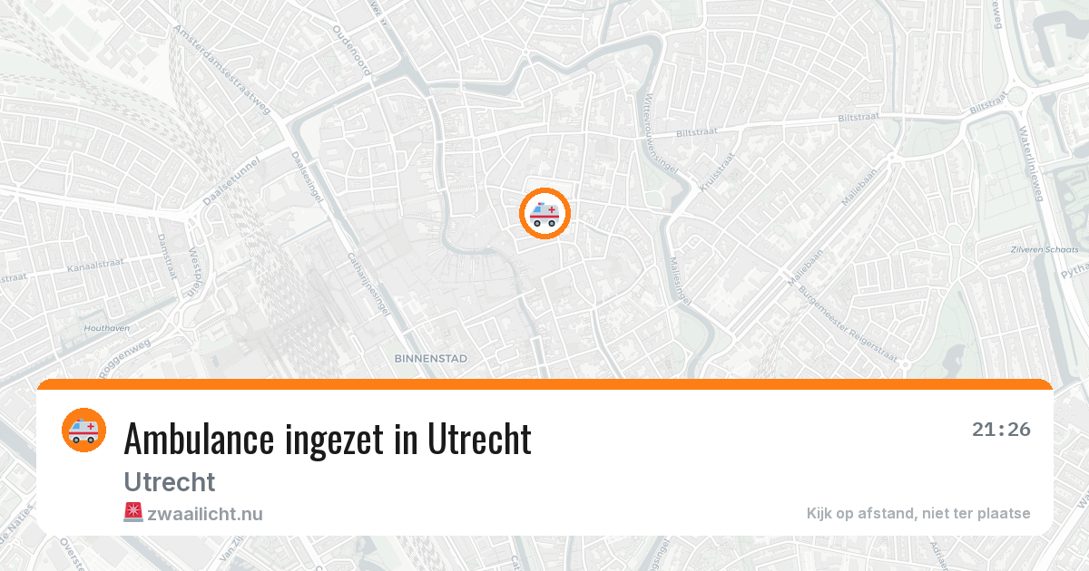 Ambulance ingezet in Utrecht — 28 jan 2026