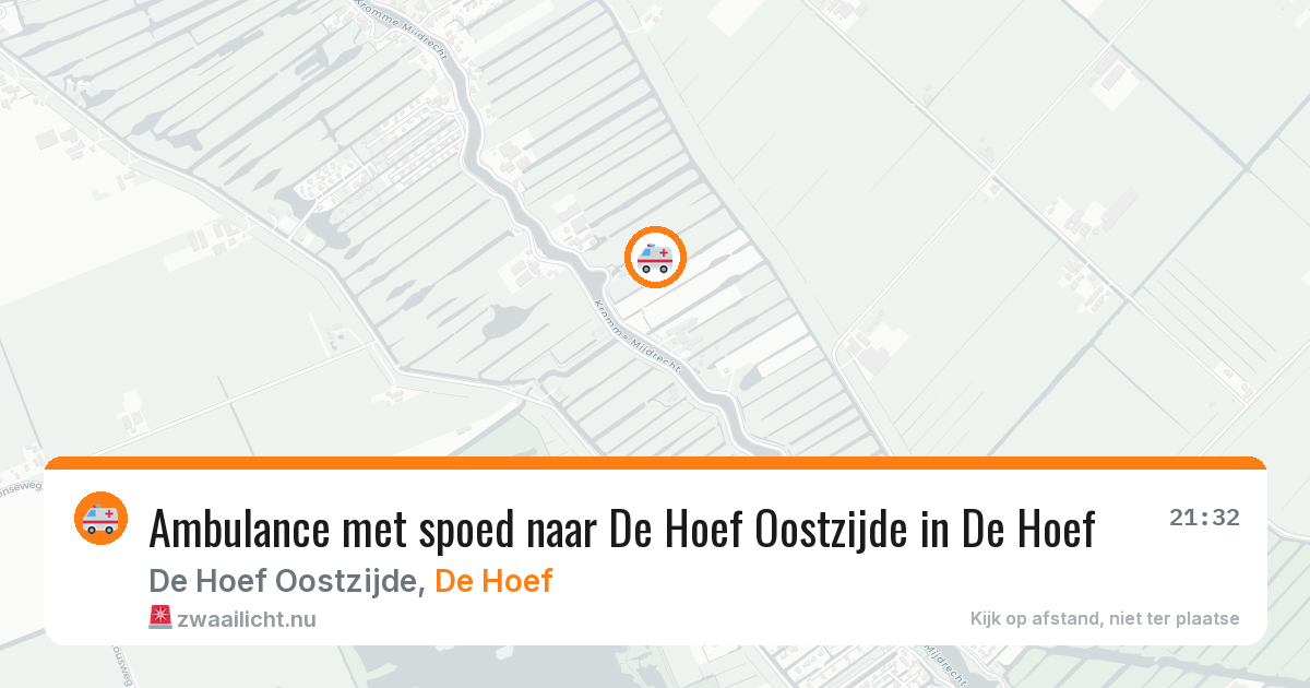 Ambulance met spoed naar De Hoef Oostzijde in De Hoef — 17 jan 2026