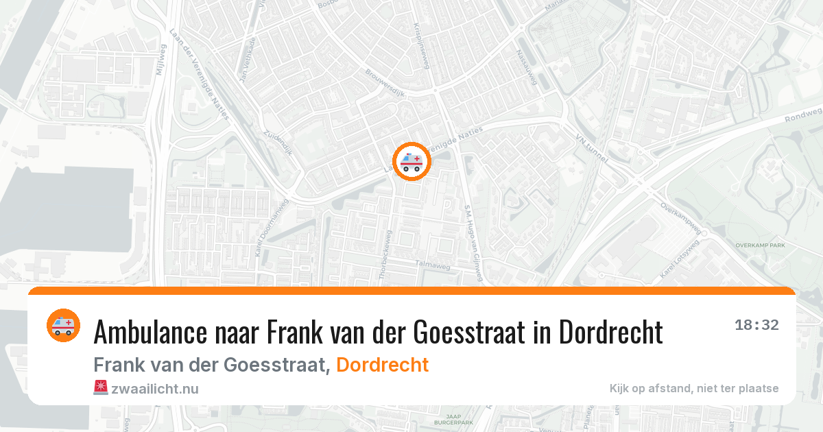 Ambulance naar Frank van der Goesstraat in Dordrecht — 1 apr 2026
